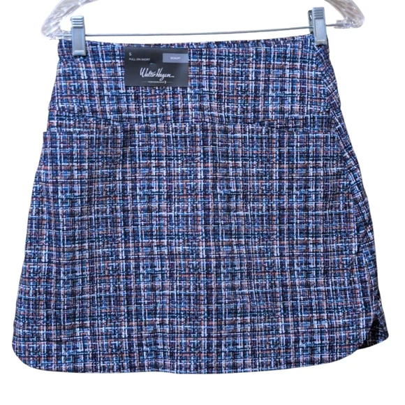 NWT Walter Hagen Sculpting Pull On Multicolor Tweed Golf Skort Women's Small - Picture 6 of 6